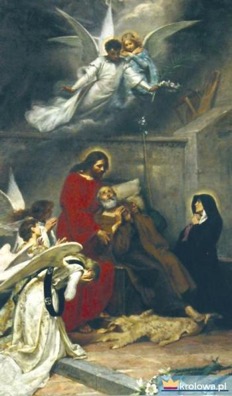 Obraz z ołtarza św. Józefa w Sanktuarium w Pompejach